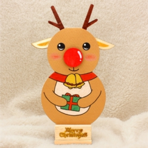 [크리스마스스탠딩카드] -스탠딩루돌프 - 어린이집 유치원 크리스마스만들기 만들기재료-칭찬나라큰나라