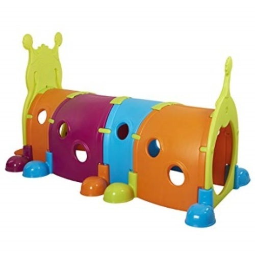 ECR4Kids GUS Climb-N-Crawl 캐터필라 터널놀이 - 배송기간 14일~21일 (ECR4Kids GUS Climb-N-Crawl Caterpillar Tunnel - Indoor/Outdoor Fun Kids Play Structure at Home, Daycare, or Preschool - 7 Feet Long, Vibrant Colors )-칭찬나라큰나라